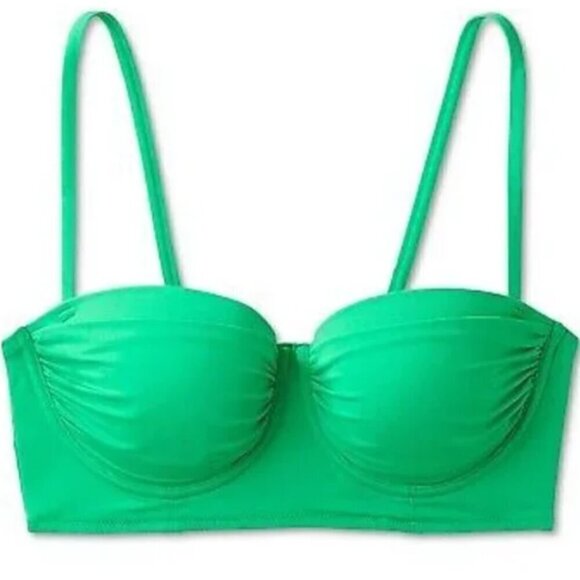 NWT Women's Light Lift Shirred Cup Bikini Top - Shade & Shore - Picture 1 of 4